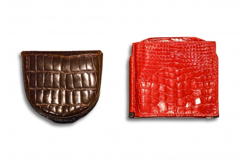 Valextra ヴァレクストラ アリゲーター マネークリップ 二つ折