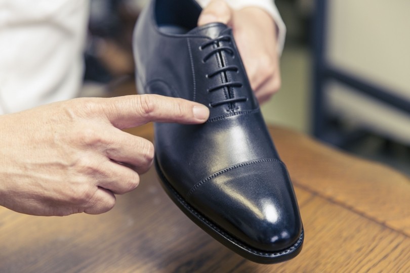 浅草靴誂 セミブローグ 25cm - ドレス/ビジネス