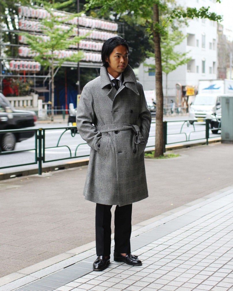 MACKINTOSH LONDON ベージュ ダブルブレスト ピーコート MACINTOSH ベージュ ダブルブレスト ピーコート 試着のみ 連載⑤