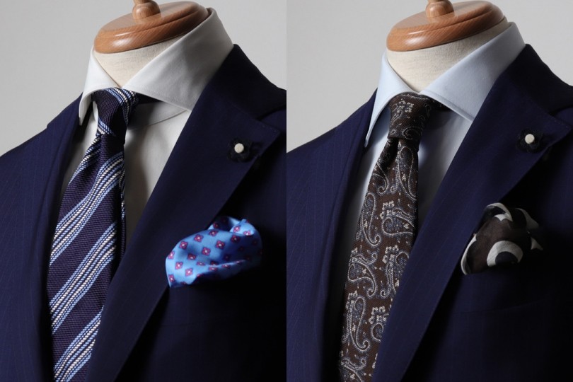 紺 の スーツ に 合う ネクタイ