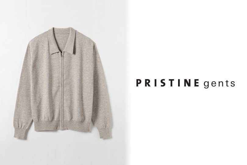 プリスティンのジャケットオーガニックコットンヤクpristine