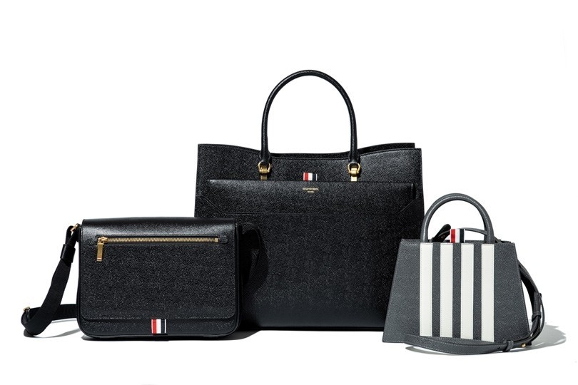 トムブラウン ショルダーバッグ レザー ブラック 肩掛け 斜め掛け  