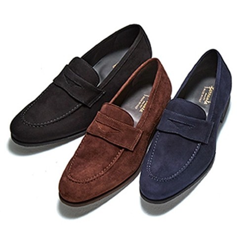 伊勢丹メンズ／ISETAN MEN'S ローファー ペニーローファー シューズ 靴 メンズ 男性 男性用レザー 革 本革 ダークブラウン 茶 ブラウン  446 VINTAGE BRAKEN スリッポン レザーソール マッケイ製法 イタリアのシューズブランド＜フェランテ＞がペニーローファーモデル