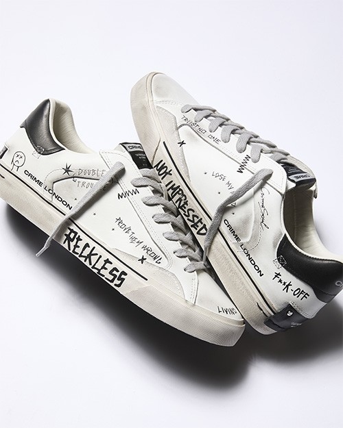 CRIME LONDON(クライムロンドン) EU41 イタリア クライムロンドン スニーカー メンズ イタリアンカーフ