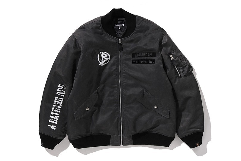 BAPE mastermind JAPAN Bomber Jacket XL 黒 伊勢丹新宿店で「mastermind A BATHING APE®」のポップアップを6年ぶり