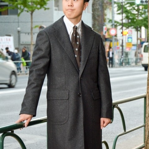 芸能人愛用 リングジャケット チェスターコート ネイビー チェスターコート Labelians Fr