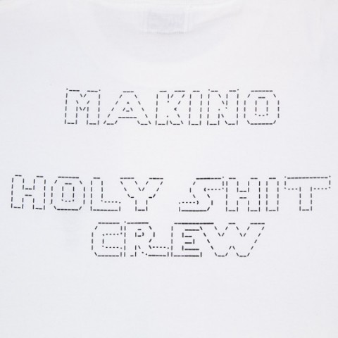＜ホーリーシット＞「MAKINO HOLYSHIT CREW Tシャツ」 5,500円