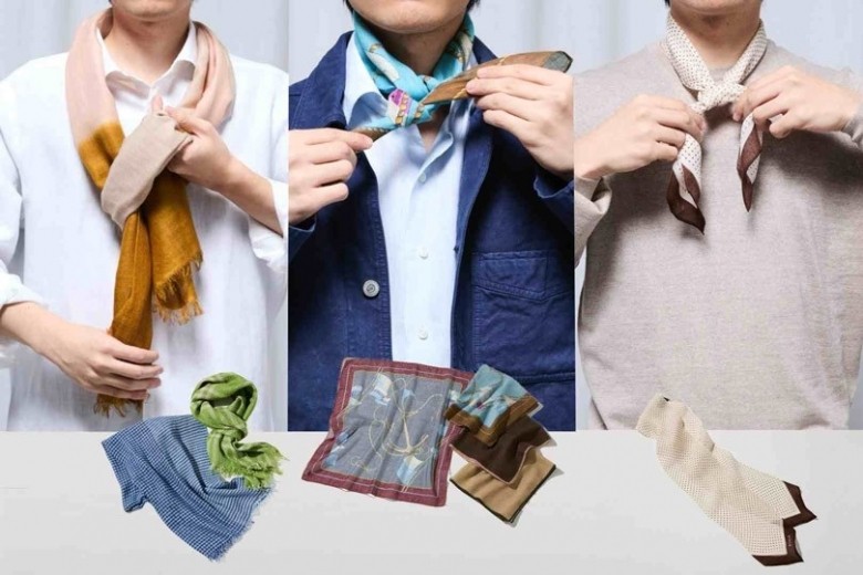 春の首元にひと工夫！「スカーフ＆ストール」サイズ別の巻き方ガイド｜THE GENTLEMEN CLOTHING＆ACCESSORY SPRING＆SUMMER 2026