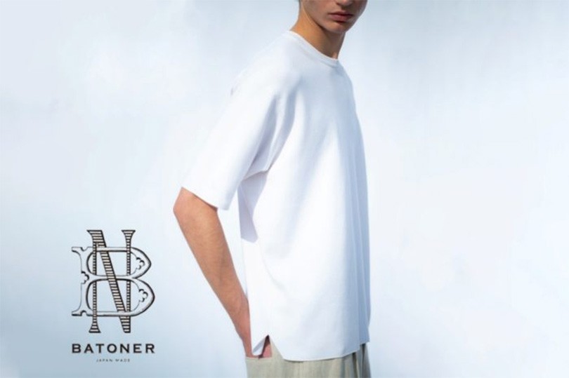 BATONER バトナー Tシャツ SMOOTH T 伊勢丹新宿店別注 ニットウェアブランド<バトナー>が辿り着いた、編みの技を宿すTシャツ